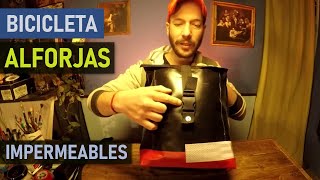 ✅ Como hacer alforjas para bicicleta impermeables con lona de pvc bidones fabricar alforjas bici [upl. by Leinto567]