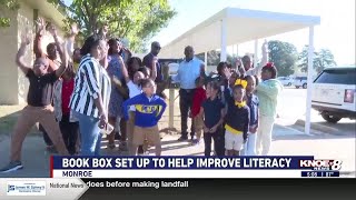 Book box set up to help improve literacy [upl. by Alesiram]