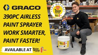 Graco 390PC Airless Paint Sprayer  Work Smarter Paint Faster [upl. by Ahseele]