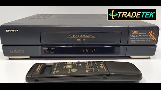 Sharp VCA33 VCR Player amp Recorder  Demo [upl. by Boggers176]