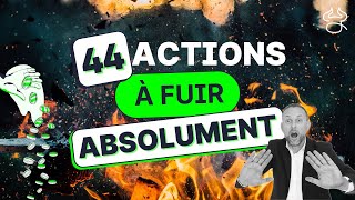 BOURSE 44 actions à fuir pour ne pas tout perdre en bourseinvestisseurs débutants Indice MDR n°5 [upl. by Krigsman112]