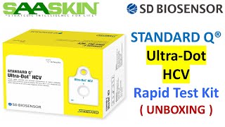 Standard Q UltraDot HCV Antibody Rapid Test Kit  UNBOXING  SD Biosensor [upl. by Salamanca389]