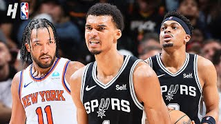 New York Knicks vs San Antonio Spurs  Full Game Highlights  March 29 202324 NBA Season [upl. by Atoiyanap122]