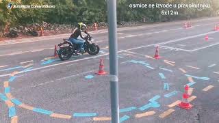 Ispit iz vožnje A kategorija osmice i slalom Kawasaki Z650 [upl. by Assedo146]