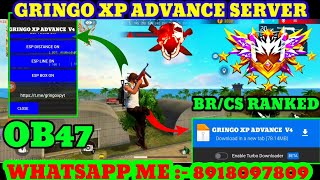 GRINGO XP ADVANCE SERVER  FREE FIRE MOD MENU  GRINGO XP HACK  OB46 MOD MENU FREE FIRE  FF HACK [upl. by Arrec]