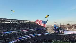 Army Navy Game 2022 Navy Seals parachute team [upl. by Saucy]