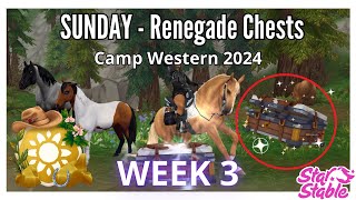 🤠SSO  Renegade Chest Locations🔸WEEK 3 SUNDAY🔸Camp Western 2024 [upl. by Scotney]