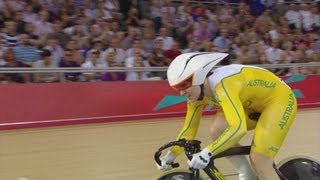 Womens Track Sprint Qualifying  London 2012 Olympics [upl. by Ateikan]