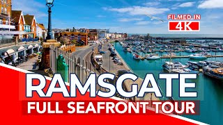 RAMSGATE  Full seafront tour of RAMSGATE KENT UK  4K Walk [upl. by Arta]