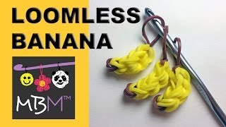 Rainbow Loom Fruit Off The Loom  Banana Charm [upl. by Inek]