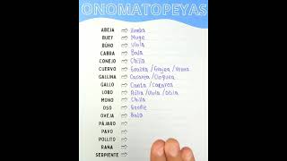 Onomatopeyas que debes conocer [upl. by Linda760]