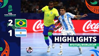 Brazil v Argentina  FIFA Futsal World Cup 2024  Final  Highlights [upl. by Sirrot336]