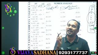 Reasoning Live CLASS For Banks  SSC  RRB VIJAYASADHANA STUDY CIRCLE BY NANCHARAIAH SIR [upl. by Durst]