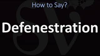 How to Pronounce Defenestration CORRECTLY [upl. by Nwatna]