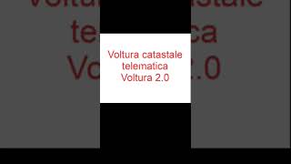 Voltura catastale telematica Voltura 20 per i notai [upl. by Scharf139]