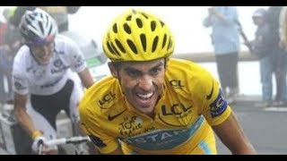 Les attaques les plus Incroyables dAlberto Contador [upl. by Yatnahs]