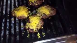 How To Grill Bison Buffalo Burgers On Gas Grill [upl. by Reaht]