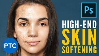 Easily Smooth and Soften Skin In Photoshop  HighEnd Retouching Techniques FREE Action Included [upl. by Ayidah267]