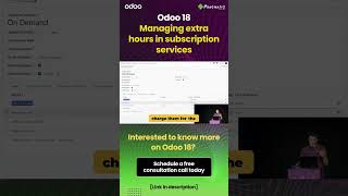 Odoo 18  Managing extra hours in subscription services [upl. by Politi791]