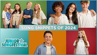 🇳🇱 Junior Songfestival 2024  Song snippets The Netherlands JESC 2024 [upl. by Lilli]