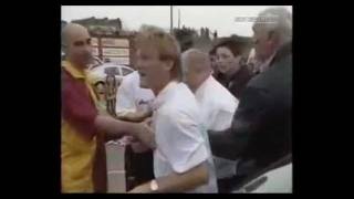 Stuart McCall Celebrate Motherwell Getting into the Champions League [upl. by Nanda]