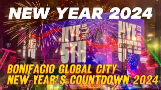 Bonifacio Global City 2024 New Year’s Countdown  NYE At The 5TH [upl. by Angelita582]