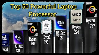 Top 50 Powerful Laptop Processors In the World 2024 [upl. by Lipp]