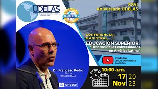 CONFERENCIA Educación Superior Desafíos de las universidades en América Latina [upl. by Akcimehs]