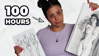 100 Hours of Figure Drawing Practice Epic Transformation [upl. by Joby]