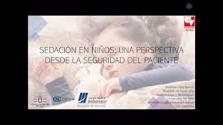 Sedación en niños Una perspectiva desde la seguridad del paciente [upl. by Kubetz59]