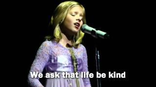 Jackie Evancho The Prayer with Lyrics [upl. by Per]