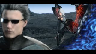 Coatless Dante with SDT Wings VS Coatless Vergil with Wings [upl. by Ford]