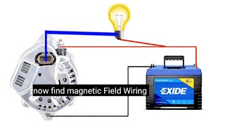 Aalternator wiring diagram  car alternator wiring diagram  alternator connection diagram [upl. by Aynahs]