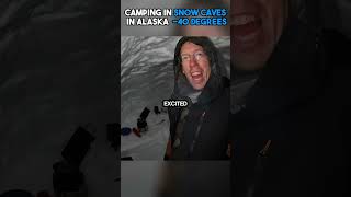 Solo Camping In A Snow Cave Be Like shorts viral [upl. by Gilli779]