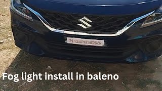 LED fog lights installation in baleno [upl. by Beedon]