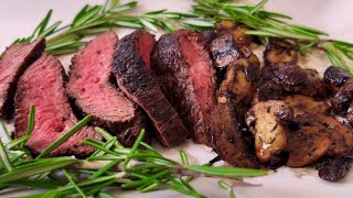 Bison Sirloin Steak on the Cast Iron Recipe [upl. by Yentruok628]