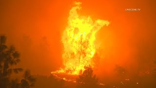 Thousands evacuated overnight as fire grows in Chico California [upl. by Eckel]