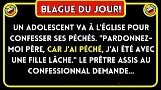 Blague Du Jour 🤣 quotPardonnezmoi Père Car Jai Péché… Blagues Drôles 🤣 [upl. by Charters]