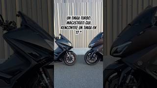 Quand un tmax turbo magistrati rencontre un tmax monté en jantes 17 jantes de Yamaha R6 tmax [upl. by Koy]