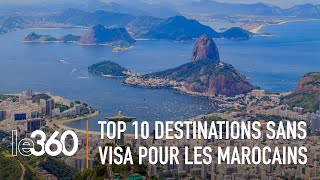 Le top 10 des destinations de rêve où les Marocains peuvent se rendre sans visa  Le Brésil 610 [upl. by Rani]