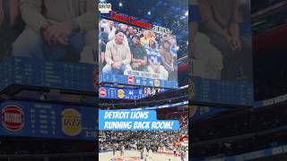 Detroit Lions running backs at the Pistons game [upl. by Mauceri816]