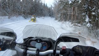 Snowmobiling in NH  SDR and Pittsburg 1921 [upl. by Maharba167]