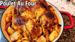 Poulet Rôti Au Four  Poulet Super Juteux  Diner Express Avec Pommes de Terre [upl. by Enyallij]