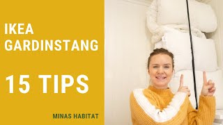 15 TIPS  IKEA Gardinstang  Uten å lage hull i veggen [upl. by Niroc]