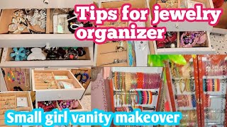 How to Organize Vanity  Jewelry Box Organization  Organization Tips amp Tricks  USA Mom hacks [upl. by Aloysius]