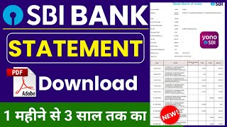 Sbi bank statement kaise nikale  sbi statement pdf download  bank statement  sbi [upl. by Ruhl]