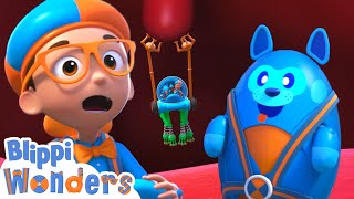 Why Do We Burp  Learning About Ourselves  Blippi Wonders Educational Cartoons for Kids [upl. by Ahsercel]