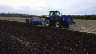 Lemken Rubin 25 metre working corn stalks Wiarton Ontario May 2015 [upl. by Nahij]