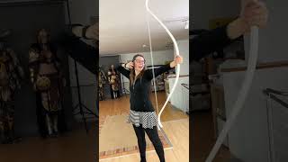 I made a functional bow out of PVC pipes 😁🏹 [upl. by Hara]