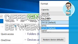 Difference Between FAT32 exFAT and NTFS [upl. by Ylrebmit]